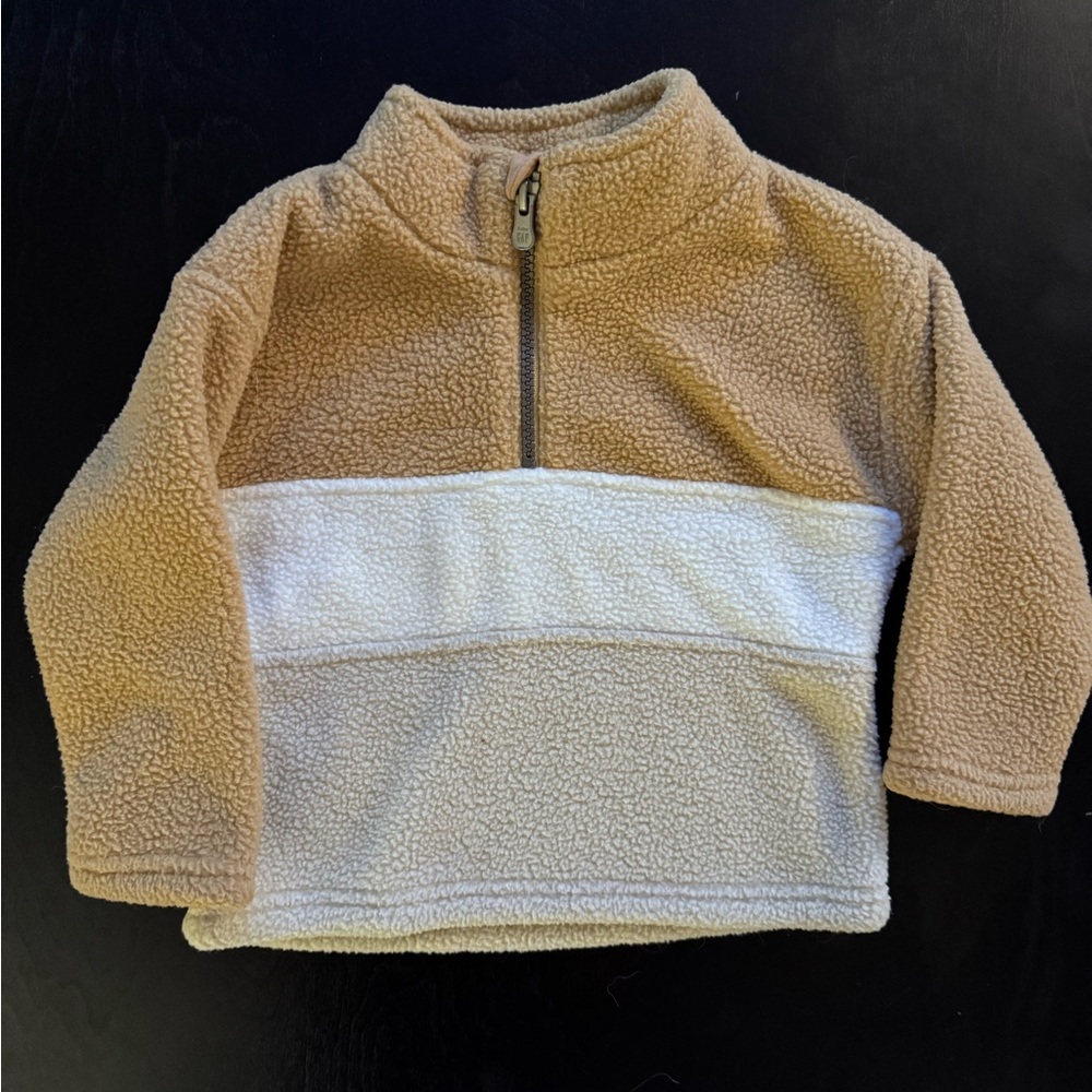 Toddler Gap Color-block Fleece Quarter-zip sweatshirt